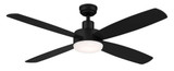 Aeris 4 Blade Ceiling Fan with Light Kit 52 Inches Wide by Wind River Fans - WR1602