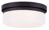 Stratus 2 Light 8 Inch Wide Flush Mount by Livex - 7390