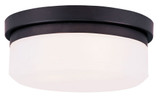 Stratus 2 Light 8 Inch Wide Flush Mount by Livex - 7390