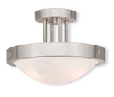 New Brighton 3 Light 16.5 Inch Wide Flush Mount by Livex - 73952