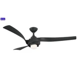 Kurve 3 Blade Smart Ceiling Fan with Light Kit 60 Inch W by Wind River Fans - WR1804