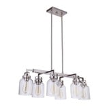 Foxwood 6 Light Mini Linear Island Pendant by Craftmade - 53676