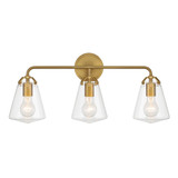 Voss 3 Light Bath Vanity 11.25 Inch Tall and 25 Inch Wide by Crystorama - VSS-7013