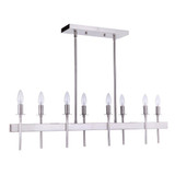 Larrson 8 Light Mini Linear Island Pendant by Craftmade - 54378
