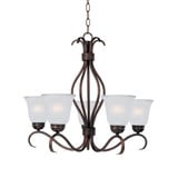 Basix 5 Light Medium Chandelier by Maxim 10125FT