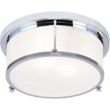 Caisse Claire 2 Light 12 Inch Wide Flush Mount by Matteo - M14902