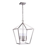 Flynt Ii 4 Light Large Foyer Pendant 23.38 Inch Tall by Craftmade - 56335