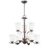 Vital 9 Light Medium Chandelier by Maxim - 12076