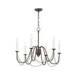 Plumette 6 Light Large Chandelier by Maxim 12 - 12166