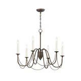 Plumette 6 Light Large Chandelier by Maxim 12 - 12166