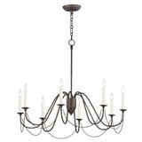 Plumette 8 Light Oversized Chandelier by Maxim 12168