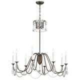 Plumette 8 Light Oversized Chandelier by Maxim 12168CRY