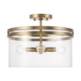 Fuller 4 Light 14.5 Inch Wide Semi Flush Mount by HomePlace - 248741