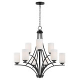 Deven 9 Light Large 2 Tier Chandelier by Maxim 20036SWSBR - 20036