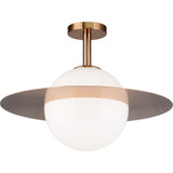 Saturn 1 Light 20 Inch Wide Flush Mount by Matteo - X60411