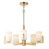 Dart 5 Light Medium Chandelier by Maxim 21286SWSN - 21286SW