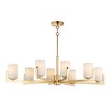 Dart 8 Light Large Chandelier by Maxim 21288SWSN - 21288SW