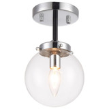 Maru 1 Light 6 Inch Wide Semi Flush Mount by Matteo - X72301