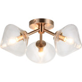 Novo 40W 3 Light 15 Inch Wide Flush Mount by Matteo - X81743
