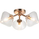 Novo 40W 3 Light 15 Inch Wide Flush Mount by Matteo - X81743