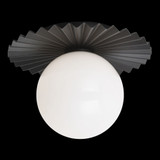 Modern Ruff 1 Light 9 Inch Wide Flush Mount by Matteo - X83101