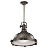Hatteras Bay 1 Light Industrial Large Pendant by Kichler - 2682