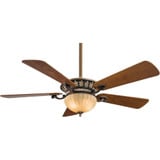 Volterra I 5 Blade Ceiling Fan with Light Kit 52 Inch Wide by Minka Aire - F702L