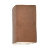 Ambiance Small Rectangular Closed Top Outdoor Wall Mount by Justice Design - CER-5910W