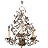 Elegante 3 Light Small Chandelier by Maxim - 2850