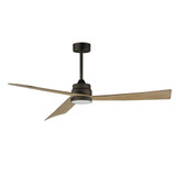 Vortex 3 Blade Outdoor Ceiling Fan with Light Kit 60 Inch Wide by Maxim - 88849WT