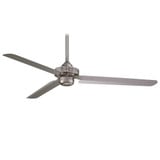 Steal Ceiling Fan 13.63 inches tall by 54 inches wide by Minka Aire - F729