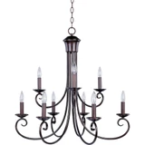 Loft 9 Light Large 2 Tier Chandelier by Maxim - 70006