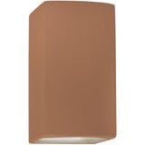 Ambiance 1 Light Small Rectangle Open Top Wall Sconce by Justice Design - CER-5915