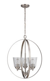 Tyler 3 Light Medium Foyer Chandelier by Craftmade - 50233