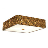 Mosaic 3 Light 16 Inch Wide Square Flush Mount by Lucas and McKearn - FM1158-SQ