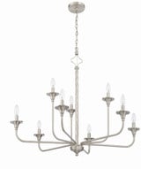 Jolenne 9 Light Oversized 2 Tier Chandelier by Craftmade - 57029