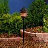 Six Groove Low Voltage 1 light Path Lamp 9.5 x 6 inches by Kichler  - 15005