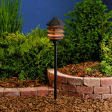 Six Groove Line Voltage 1 light Path Lamp 9.5 x 6 inches by Kichler  - 15205