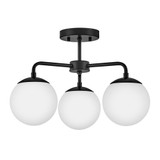 Julep 15W 3 LED 20 Inch Wide Semi Flush Mount by Lark - 84203