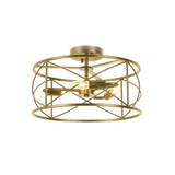 Calah 3 Light 15 Inch Wide Semi Flush Mount by Dainolite - CLH-153FH