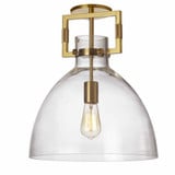 Liberty 1 Light 13.75 Inch Wide Semi Flush Mount by Dainolite - LBY-151SF