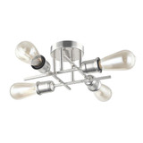 Nebraska 4 Light 18 Inch Wide Semi Flush Mount by Dainolite - NEB-184SF