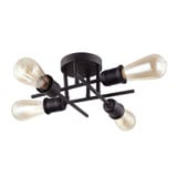 Nebraska 4 Light 18 Inch Wide Semi Flush Mount by Dainolite - NEB-184SF