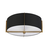 Preston 3 Light 15 Inch Wide Semi Flush Mount by Dainolite - PST-153SF