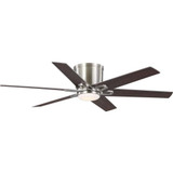 Bexar 6 Blade Flush Mount Ceiling Fan w/ light Kit 54 Inch W by Progress  - P250099