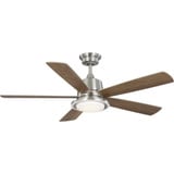 Tarsus 5 Blade Ceiling Fan with Light Kit 52 Inch Wide by Progress - P250102