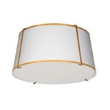 Trapezoid 3 Light 16 Inch Wide Flush Mount by Dainolite - TRA-3FH