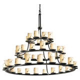 Lumenaria Dakota 45 Light Oversized 3 Tier Chandelier by Justice Design - FAL-8714-12