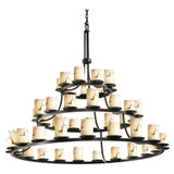 Lumenaria Dakota 45 Light Oversized 3 Tier Chandelier by Justice Design - FAL-8714-12