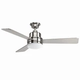 Trevina II Wide Ceiling Fan 1 Light Wall Control 52 Inch wide by Progress - P2556